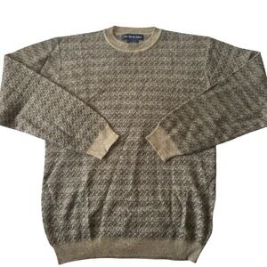 Vintage Northern Isle Geometric Pullover Sweater Tan Size S‎ Unisex grandpa Core